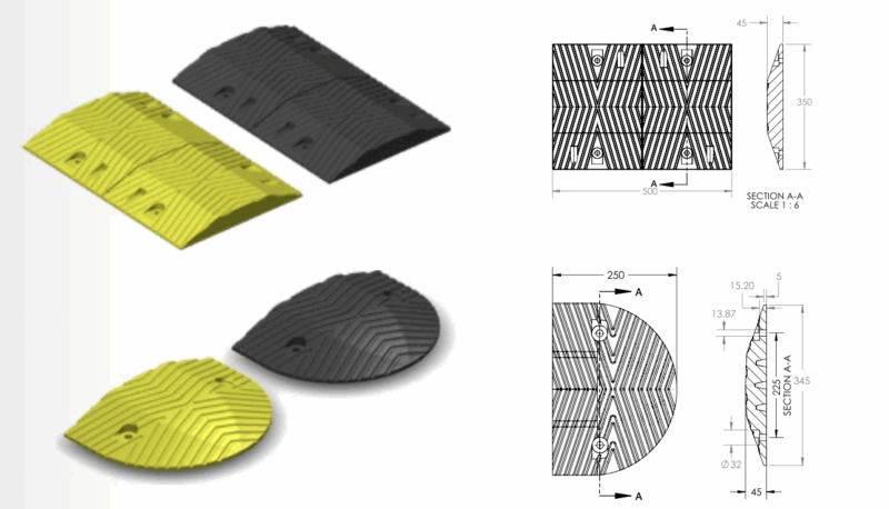 Rubber Speed Breaker & Speed Hump